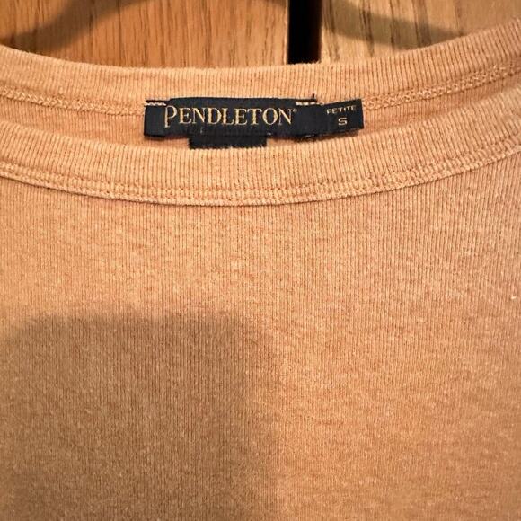 Pendleton Women’s Long Sleeve Shirt Terra Cotta Size Small Petite - Picture 2 of 5
